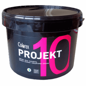 Málarahvítt - Colorex projekt 10 innimalning malarahvitt