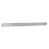 Metal straight edge ruler with a hole near one end, used for marking and measuring tasks
