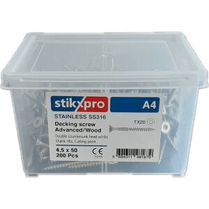 Ryðfríar tréskrúfur