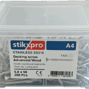 Ryðfríar tréskrúfur