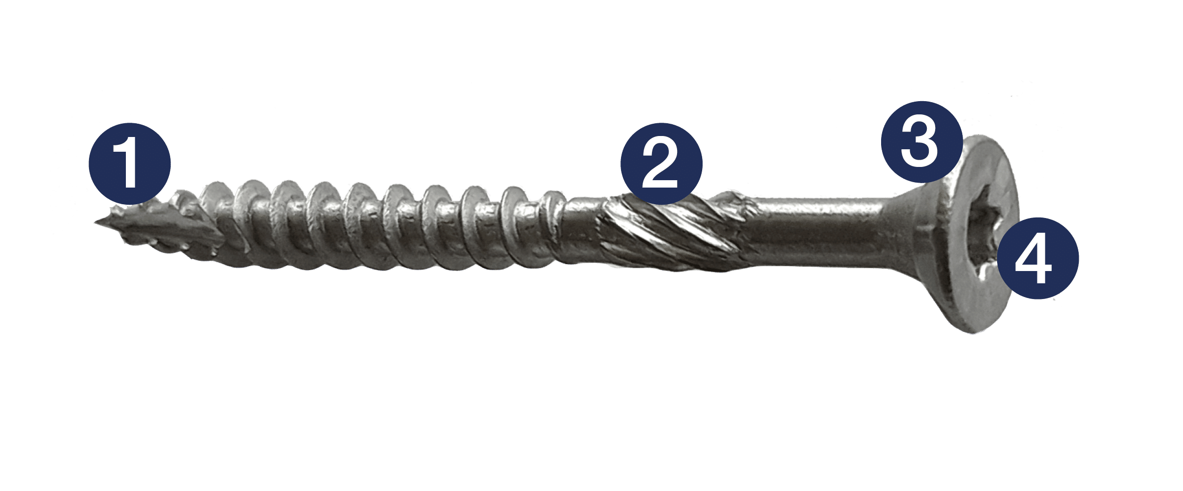 Tréskrúfa A4 Lárétt - Múrbúðin