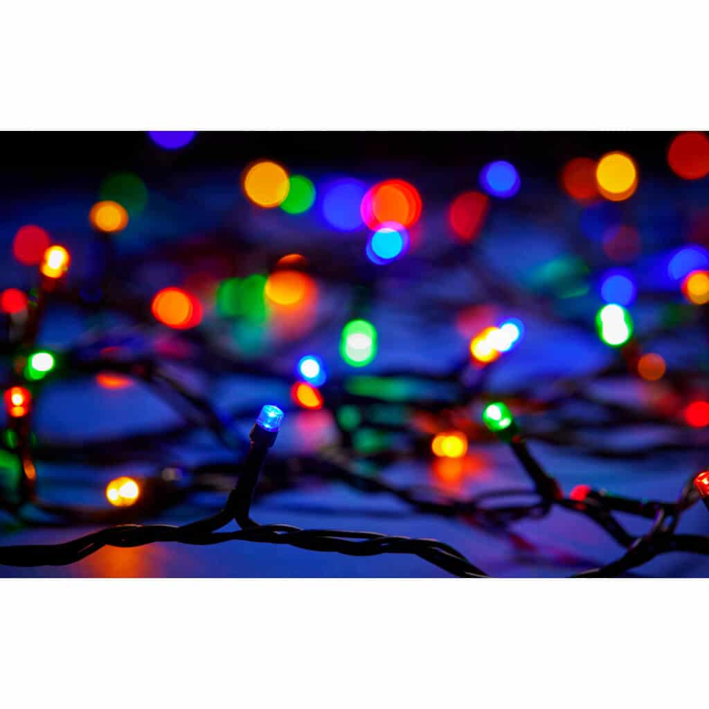 Falleg jólasería með 100 marglitum LED ljósum