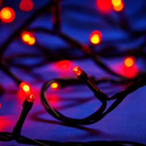 Falleg jólasería með 200 rauðum LED ljósum