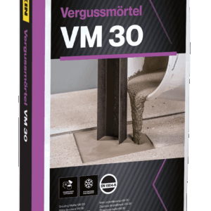 VM 30 þansteypa, sem dregst ekki saman við hörnun og hefur mjög mikinn endastyrk.