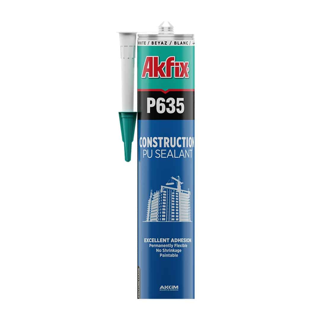 Akfix P635 Byggingarsílikon - Hvítt
