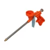 Orange handheld torch with a long stainless steel nozzle and orange plastic handle, used for heating or brazing