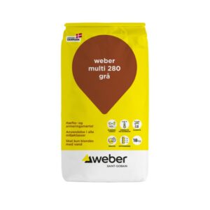 Weber multi 280 sementsbundin lím/rapp múr