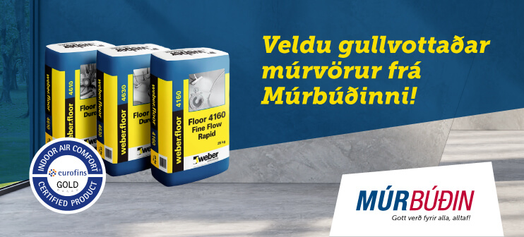 Gullvottaðar múrvörur