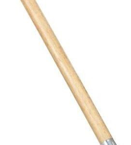 Wooden rod with a metal screw tip at one end.