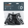 Truper wheelbarrow inner tube package with size diagram: 16-inch diameter and 4-inch width, showing a wheel illustration on a dark blue header.