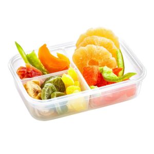 FRESH BOX - NESTISBOX MEÐ 3 HÓLFUM - 1 LTR
