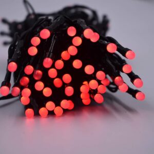 200 ljósa LED jólasería-Stillanleg rauður/hvítur