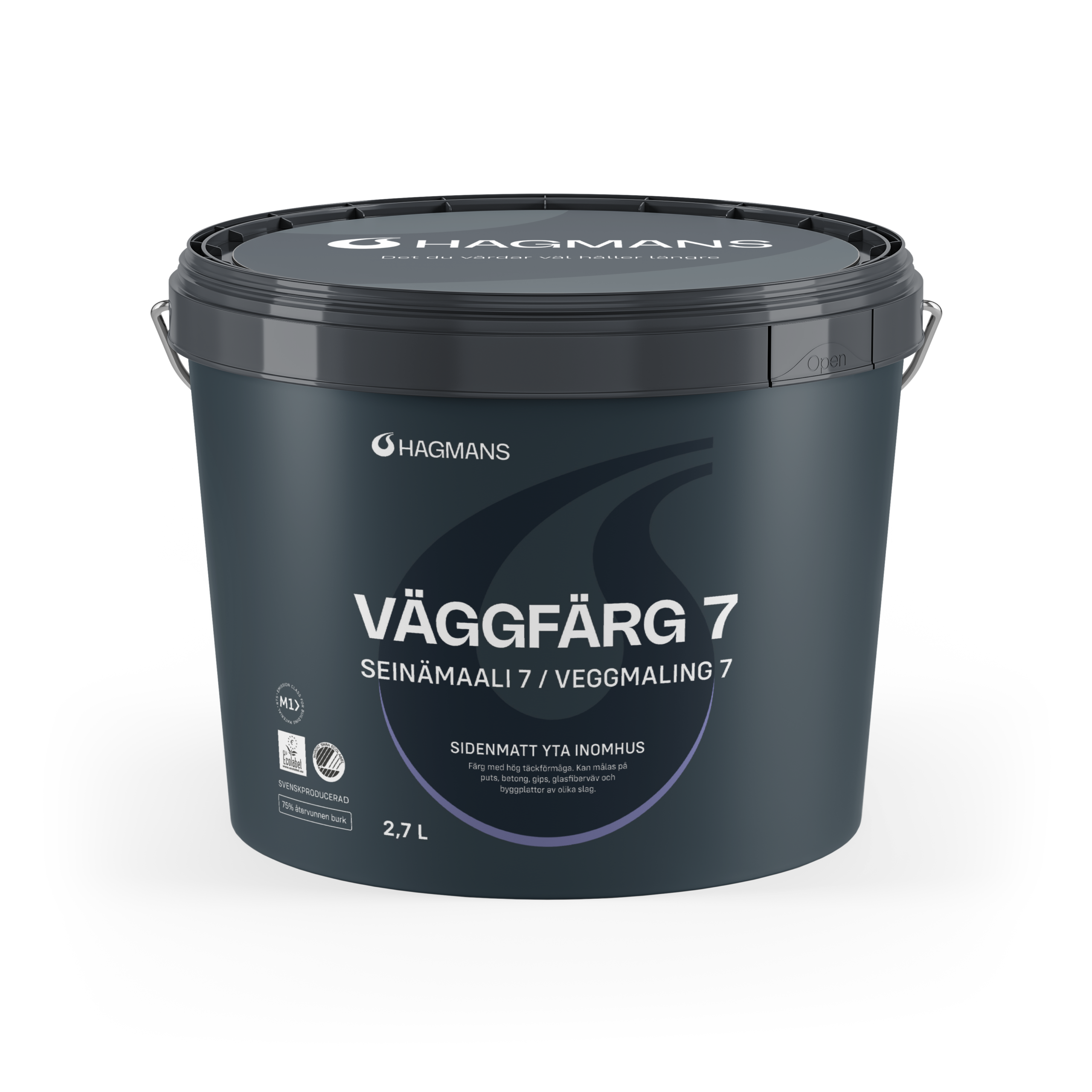 Hagmans Väggfarg 7 innimálning 2,7 L