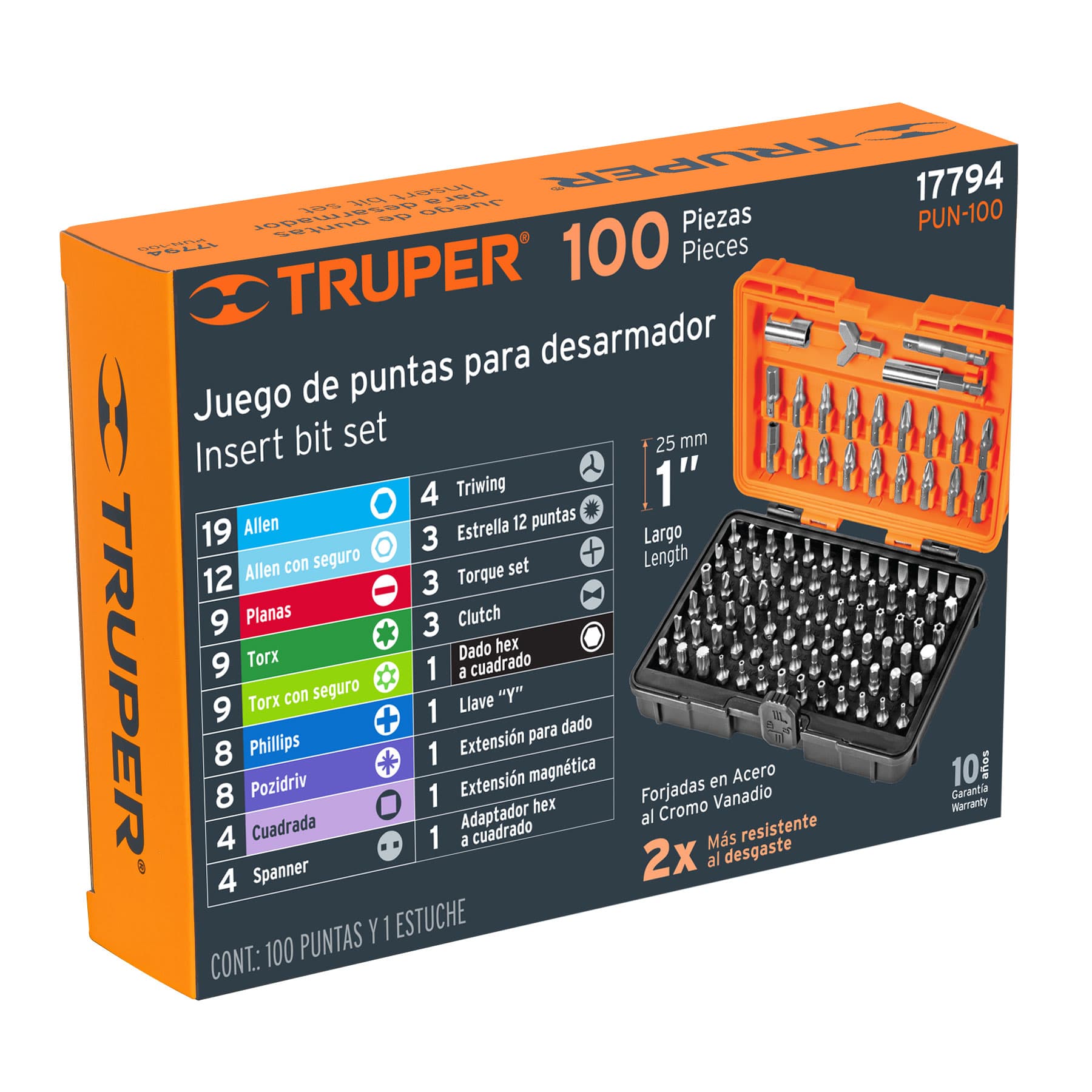Truper Torx bita og bita sett 100stk - Image 2
