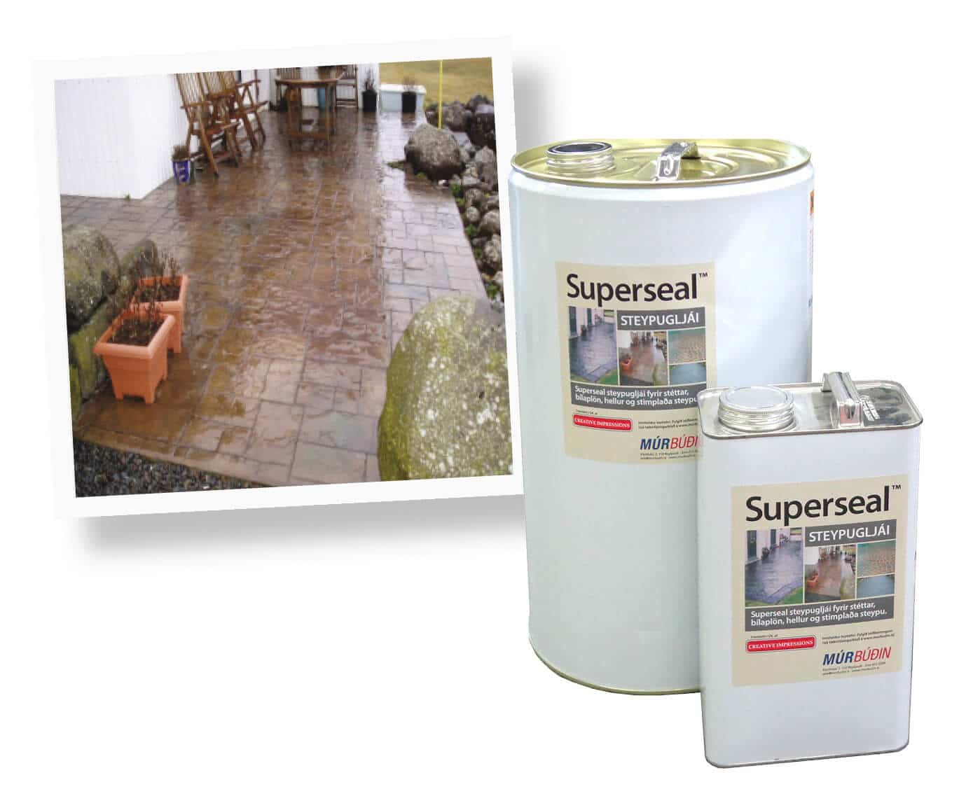CREATIVE SUPER SEAL STEYPUGLJÁI FYRIR STÉTTAR - SATIN GLANS - 25L