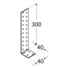 DMX KK2 BYGG. VINKILL 300X40X40MM - Image 2
