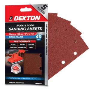 Dekton sandpappír 93x185mm - 5stk í pakka