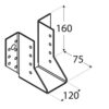 WB 35 Stauraskór 120x160x75x2,0mm - Image 2