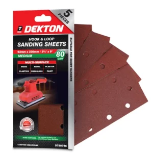 Dekton sandpappír - 5 í pakka