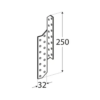 DMX LK5 Sperruvinkill 250x32x2mm vinstri - Image 2