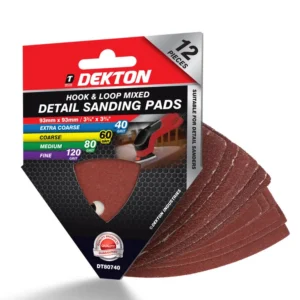 Dekton sandpappír þríhyrningur 93x93mm