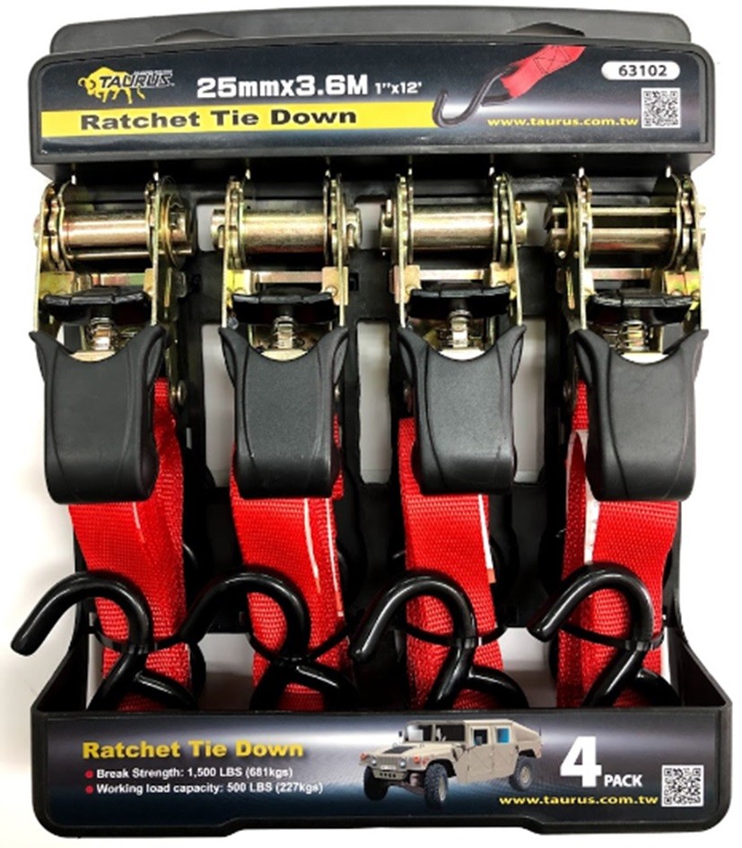 STREKKIBAND LÁS-KRÓK 4STK - 682 KG