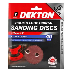 Dekton sandpappír diskur 125mm 5stk