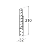 DMX LK4 Sperruvinkill 210x32x2mm hægri - Image 2