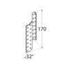 DMX LK1 Sperruvinkill 170x32x2mm vinstri - Image 2