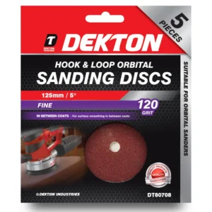 Dekton sandpappír diskur 125mm 5stk